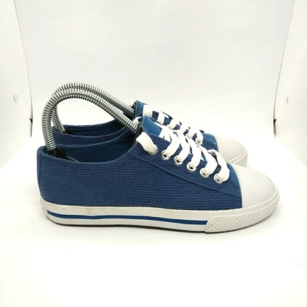 Airwalk Blue Corduroy Casual Fashion Sneakers‎ Shoes Women's Size 6 Blue
